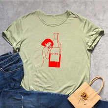 Load image into Gallery viewer, wine Tshirt