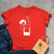 Load image into Gallery viewer, wine Tshirt