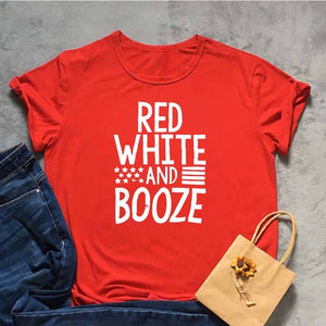 RED WHITE AND BOOZE Tshirt