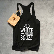 Load image into Gallery viewer, RED WHITE AND BOOZE Tshirt