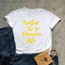 Load image into Gallery viewer, Rockin' The Momma Life Tshirt