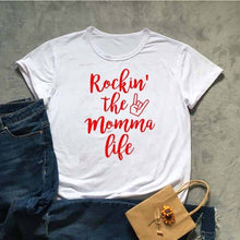 Load image into Gallery viewer, Rockin' The Momma Life Tshirt