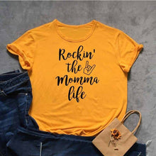 Load image into Gallery viewer, Rockin' The Momma Life Tshirt