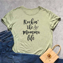 Load image into Gallery viewer, Rockin' The Momma Life Tshirt