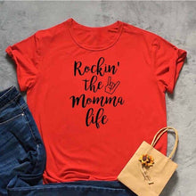 Load image into Gallery viewer, Rockin' The Momma Life Tshirt