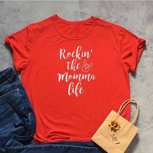 Load image into Gallery viewer, Rockin' The Momma Life Tshirt